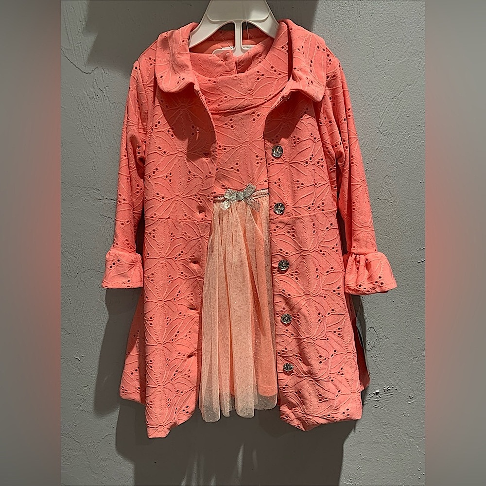 Nannette  Girl Dress And Jacket Set, SZ 24M